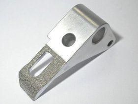 Greiffinger aus Aluminium, beschichtet mit F90 Saphirkörnung